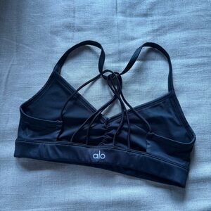 ALO Yoga Black Performance Sports Bra